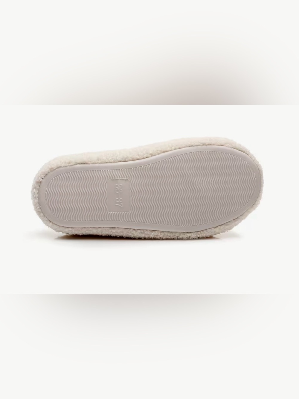 Cozy White Floral Chenille Slippers. Women’s Size 8.5-9. - Picture 7 of 7